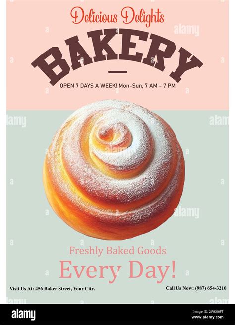 Elevate Your Bakery S Brand With Our Bakery Poster Ad Corporate