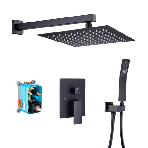 Lukvuzo Spray In Dual Shower Head Wall Mount Fixed And Handheld