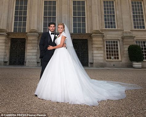 KATCHING MY I: Katherine Jenkins wows in wedding gown as she poses with ...