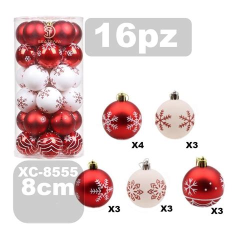 Set Palline Natalizie Cm Addobbi Per Albero Di Natale Xc