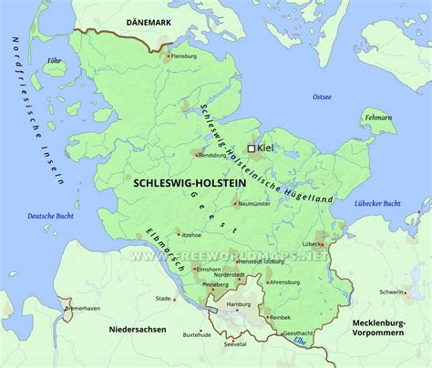 Schleswig Holstein Karte