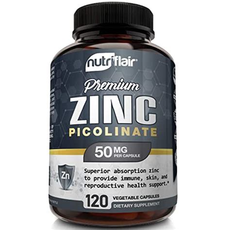 Nutriflair Picolinato De Zinc Mg C Psulas Suplemento D