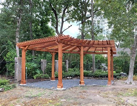 Fan Shaped Wood Pergola Kit for Sale