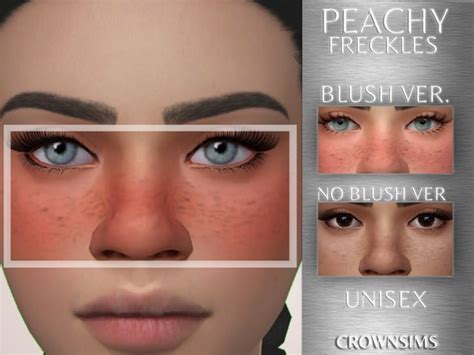 The Face Of A Woman With Freckles And Blue Eyes Is Shown In Four Different Angles