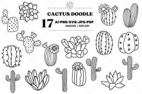 Cactus Trees Clip Art Svg Graphic By Momixzaa Creative Fabrica