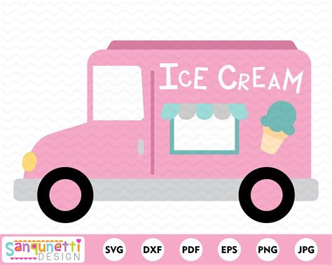 Ice Cream Truck SVG Summer Cutting File For Silhouette Or Etsy