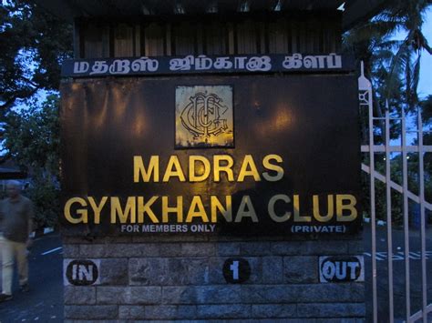 Indian Columbus: The Gymkhana Club