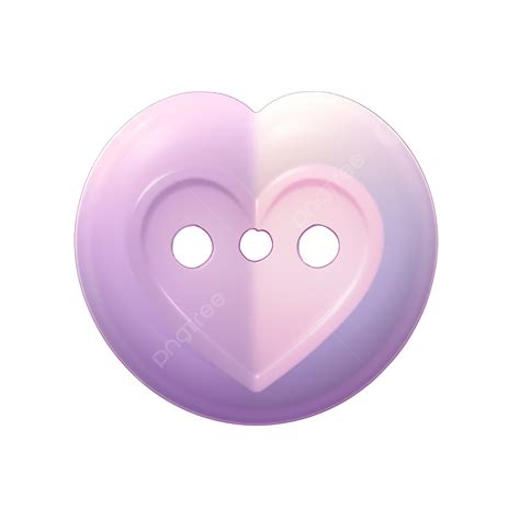 Botón De Corazón Degradado Púrpura Corazón Degradado PNG Degradado