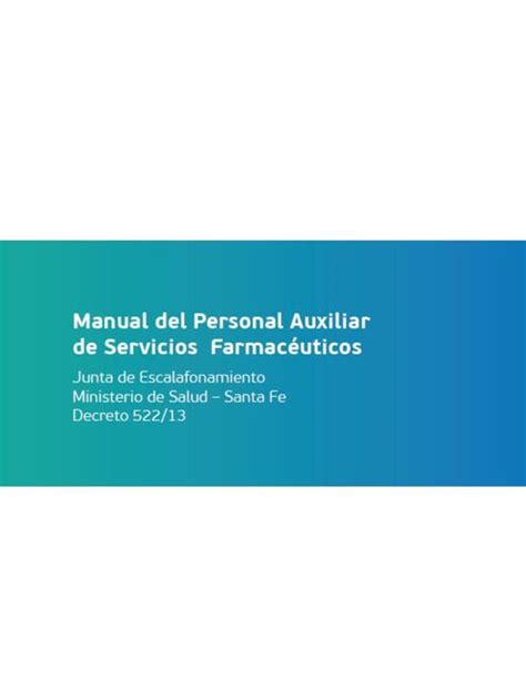 Auxiliar De Servicios Farmac Uticos Familia Lostao Fx Udocz