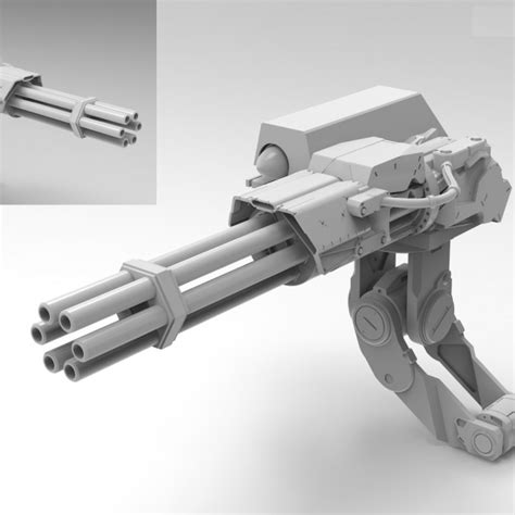 3d Printable Minigun By Nonpaper