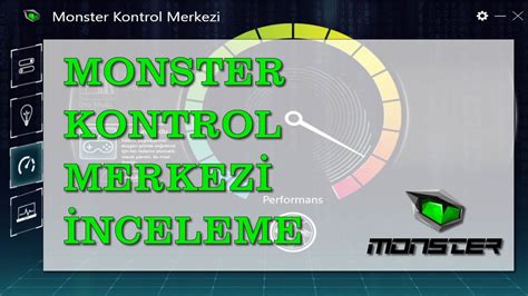 Monster Kontrol Merkezi Yazılım İnceleme Videosu Youtube