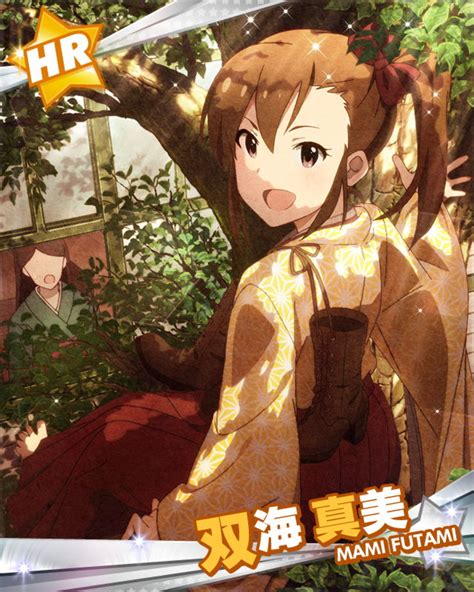 Safebooru Blush Brown Hair Character Name Futami Mami Idolmaster