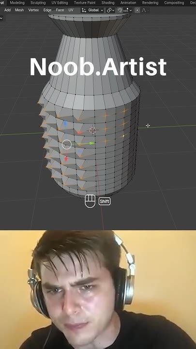 Noob Vs Pro Artist Making Knurling Blendertutorial Blender