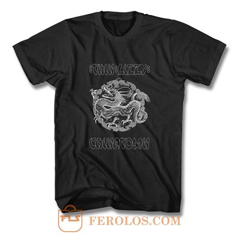 Thin Lizzy Chinatown Dragon T Shirt Feroloscom