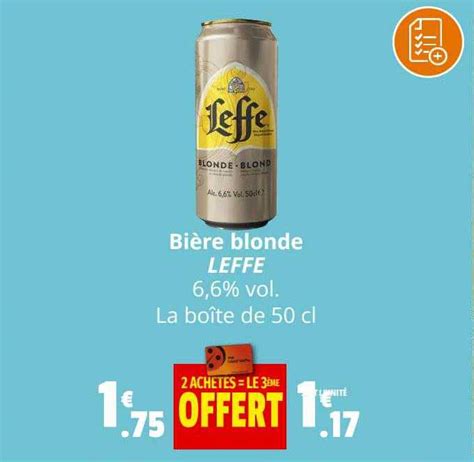 Promo Bi Re Blonde Leffe Chez Coccinelle Express