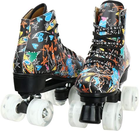 Patines de ruedas unisex para interiores y exteriores clásicos de caña