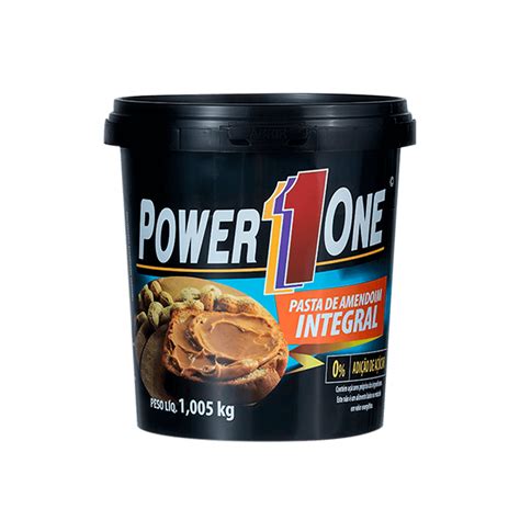 POWER ONE PASTA DE AMENDOIM TRADICIONAL INTEGRAL 1 005KG Empório Pires