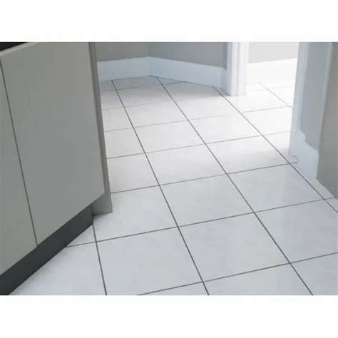 White Matt Ceramic Floor Tile Thickness 5 10 Mm At Rs 35 Square Feet