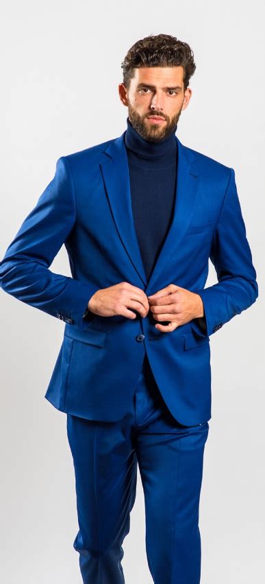 Royal Blue Slim Fit Suit Suits E Shop Uk