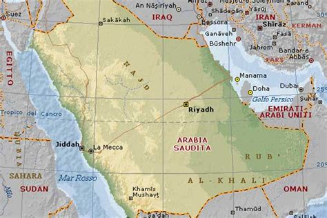 Egitto E Arabia Cartina Geografica - Vancouver Cartina