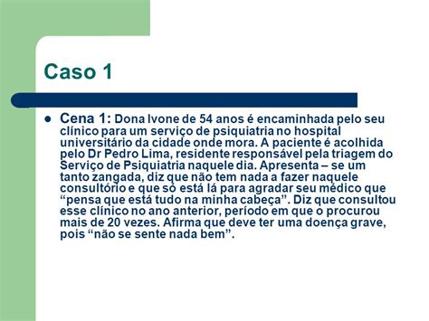 Exemplo De Estudo De Caso Clinico V Rios Exemplos