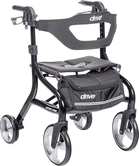 Drive Medical Nitro Sprint Foldable Rollator Walker With