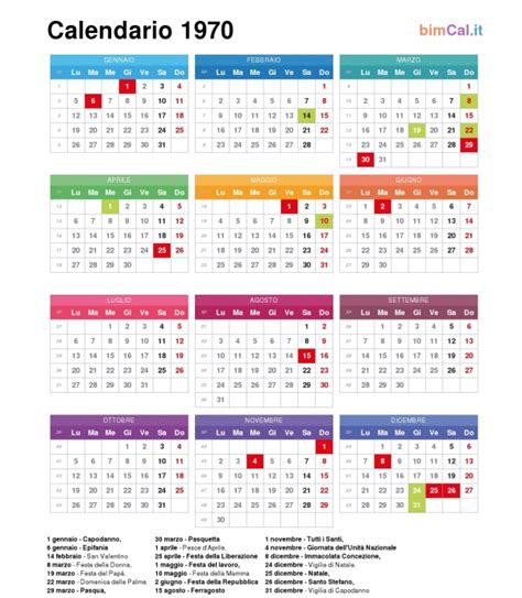 Calendario Italia Bimcal It