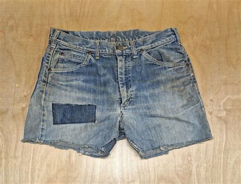 1960s Vintage Lee Riders Denim Jeans Cutoffs Shorts Gem