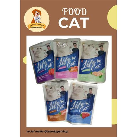 Jual Makanan Kucing Basah LIFE CAT Pouch Sachet 85Gr Shopee Indonesia