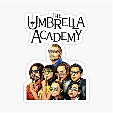 The Umbrella Academy Sticker For Sale By Bikehenriken Redbubble