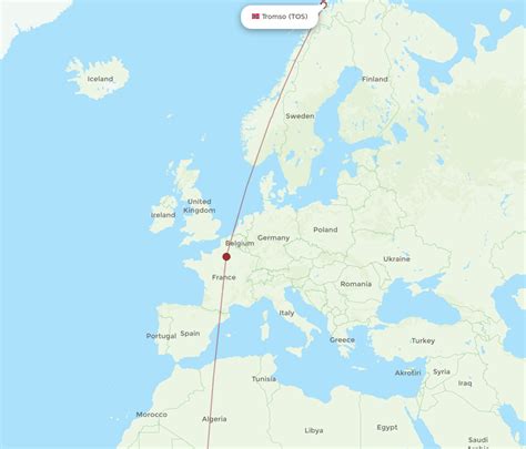 All Flight Routes From Ouagadougou To Tromso Oua To Tos Flight Routes