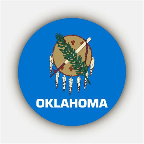 Oklahoma state flag. Vector illustration. 21554704 Vector Art at Vecteezy