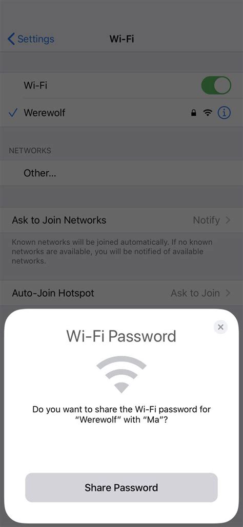 How To Share A Wi Fi Password From Your Iphone To Any Other Device