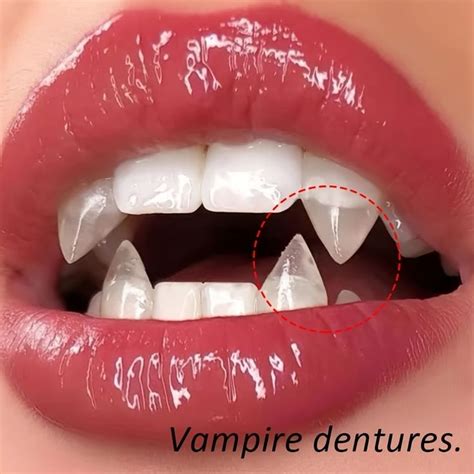 Halloween Fake Vampire Fangs Teeth，retractable Braces Reusable Fake