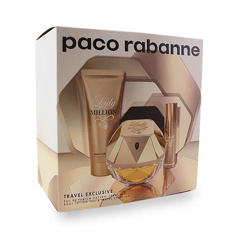 Paco Rabanne Paco Rabanne Lady Million Perfume T Set For Women 3 Pieces