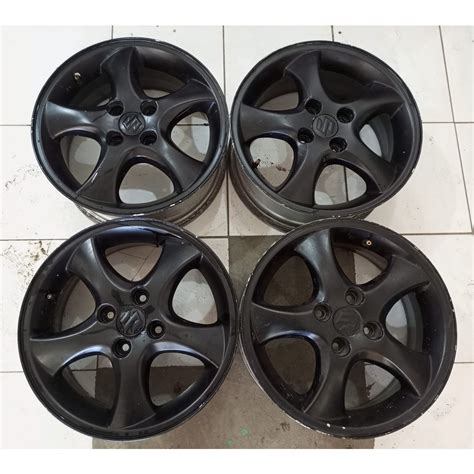 Jual VELG MOBIL SECOND STANDAR BALENO RING 15 PCD 4X100 Shopee Indonesia