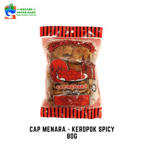 Cap Menara Keropok Spicy 80g Shopee Malaysia