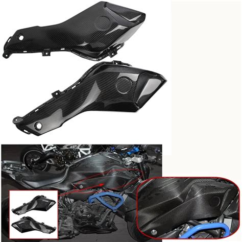 Carbon Fiber Front Side Ram Air Intake Tube Duct Pipe Cover Fairing For