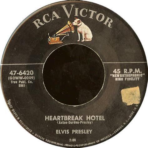 Elvis Presley Heartbreak Hotel I Was The One Vinyl At Discogs