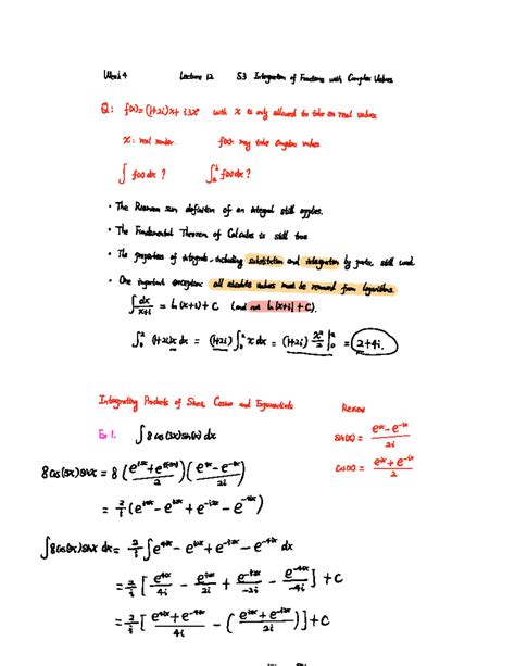 Math B Lec S Liu Shuang Week Lecture Integration Of