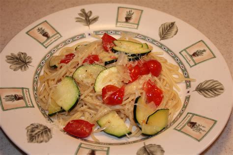 Pasta With Zucchini Roasted Tomatoes And Garlic