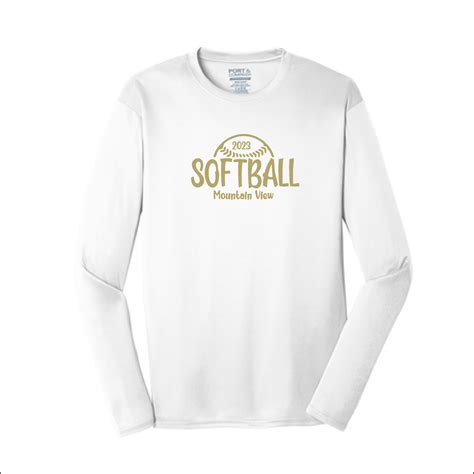 Mv Softball 2023 Long Sleeve Dri Fit Shirt Cic Custom Products And Apparel