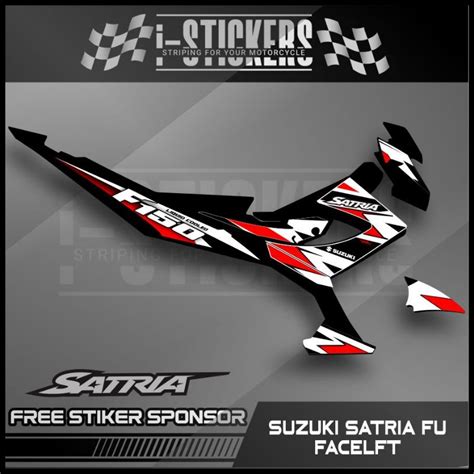 Jual Stiker Striping Suzuki Satria Fu Facelift Motif Rider Grafis