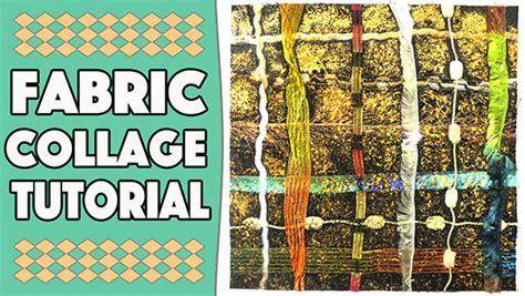 Fabric Collage Tutorial Using Wool & Foil