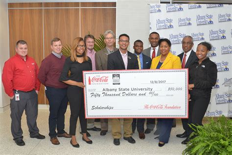 ASU Receives 50 000 From TMCF And Coca Cola For First Generation