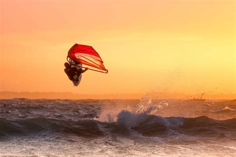 Windsurfing Sea Water Waves Sport Wallpaper Coolwallpapers Me