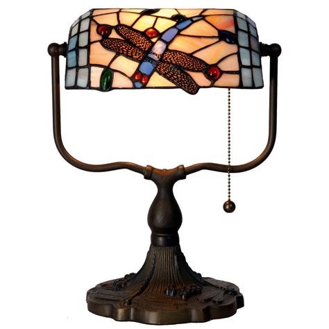Dragonfly Tiffany Bankers Lamp Tiffany Lighting Direct Glaslampen