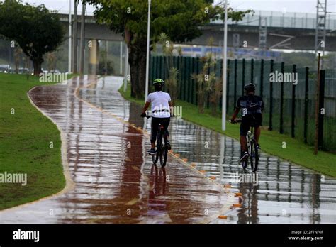 Salvador Bahia Brazil April 2 2019 People Are Seen Riding Their