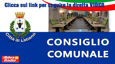 Latiano Consiglio Comunale Seduta Straordinaria Del Luned Novembre