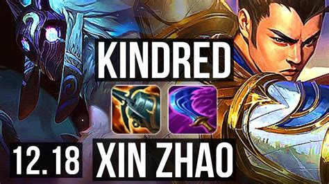 KINDRED Vs XIN ZHAO JNG 67 Winrate 9 1 2 EUW Master 12 18